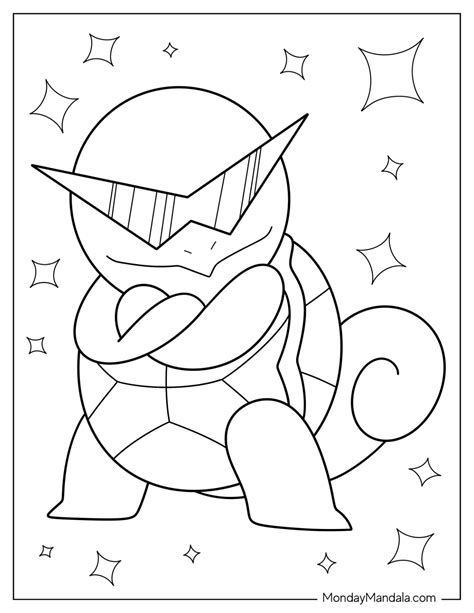 Squirtle Coloring Pages (Free PDF Printables)